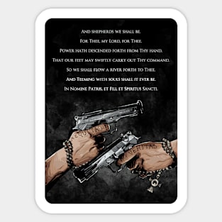 The Boondock Saints Prayer Sticker